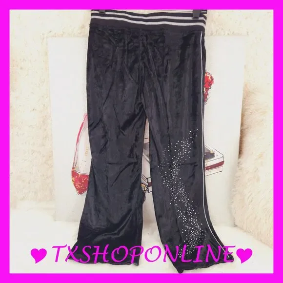 💗💗 {BCBGMaxazria} Bling Velour Tracksuit Set💗💗 NWT - Picture 7 of 9
